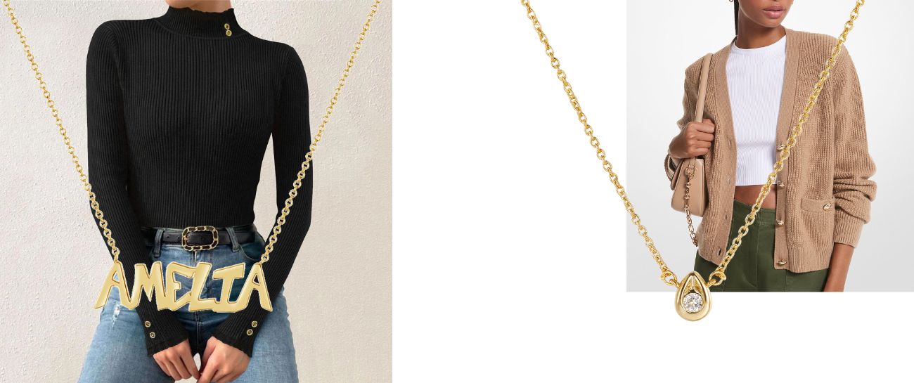 How to Pair a Necklace with a Winter Sweater