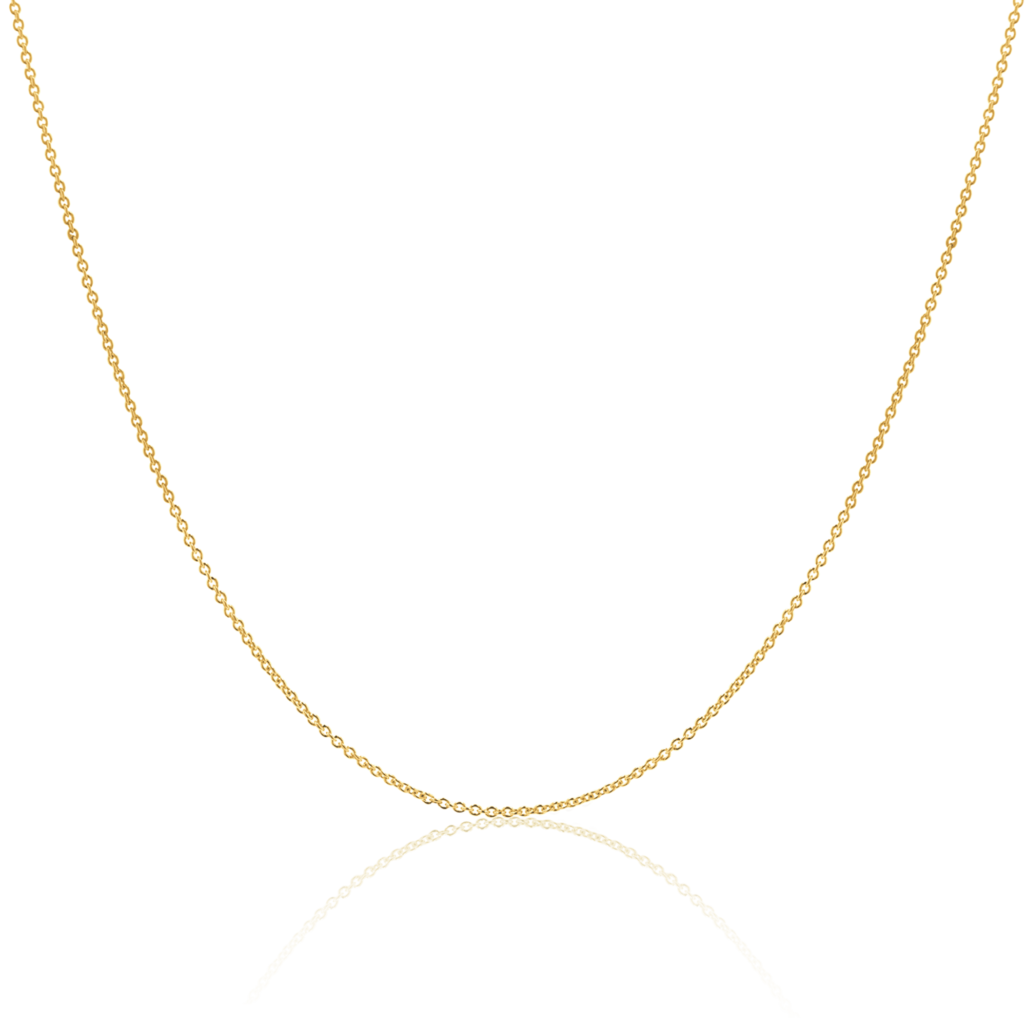 gold cable chain, solid gold chain necklace, necklace for women