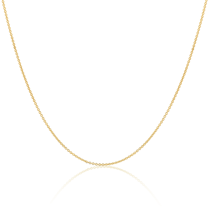 gold cable chain, solid gold chain necklace, necklace for women