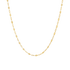sequin chain necklace, solid gold chain for women, 14K yellow gold chain