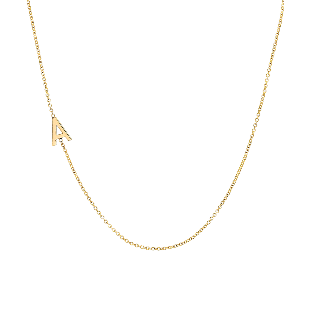 initial necklace for women, letter necklace, gold necklace