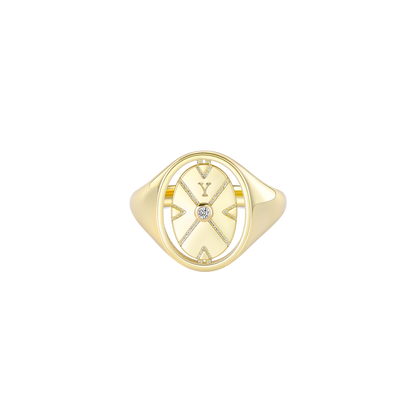 Round Signet Ring