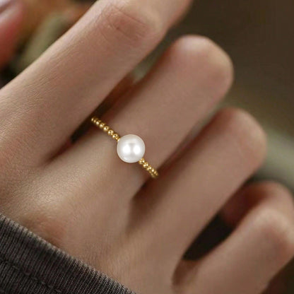 Freshwater Pearl Twisted Rope Ring