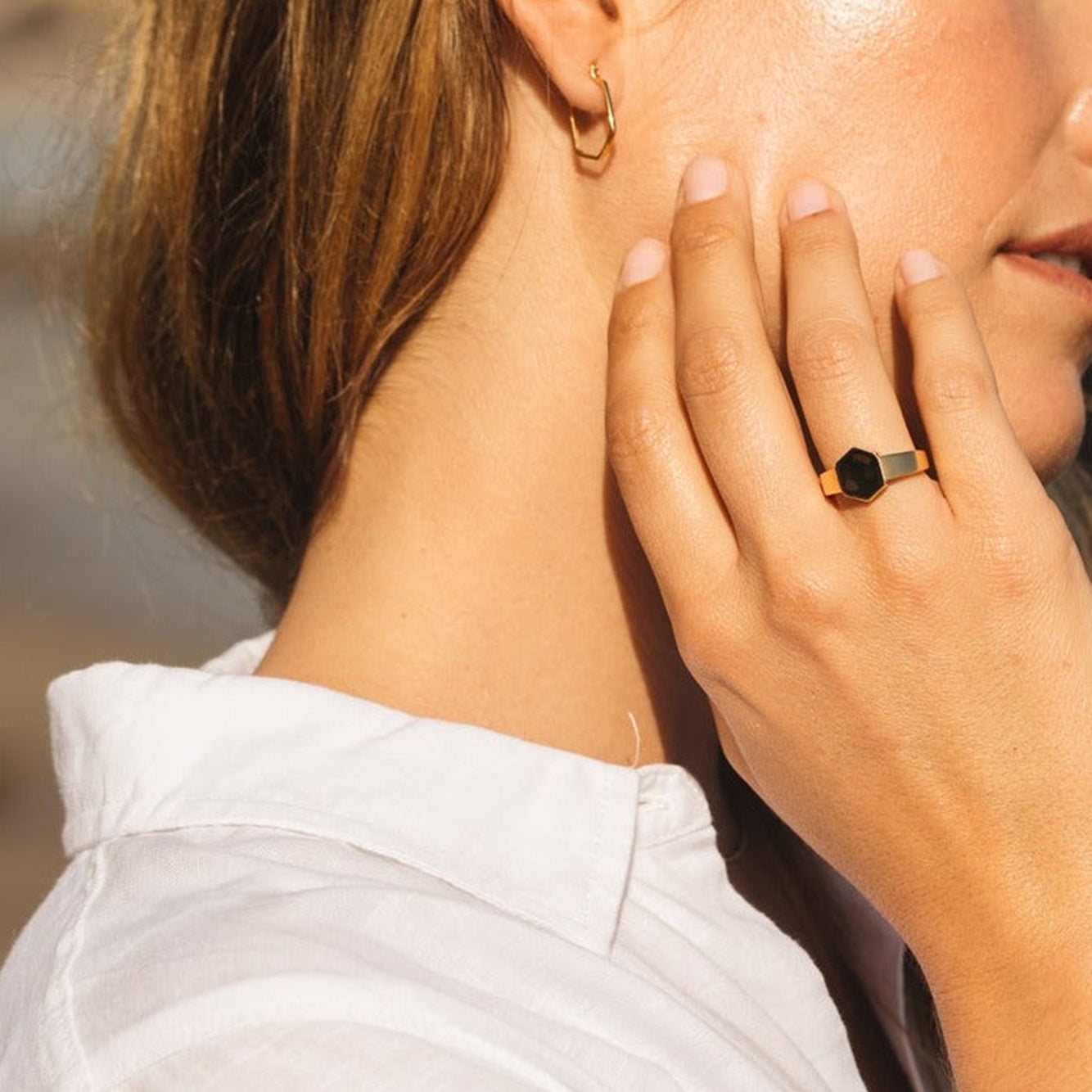 Hollow Geometry Earrings