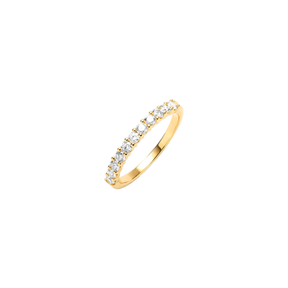 Half Round Pave Style Ring