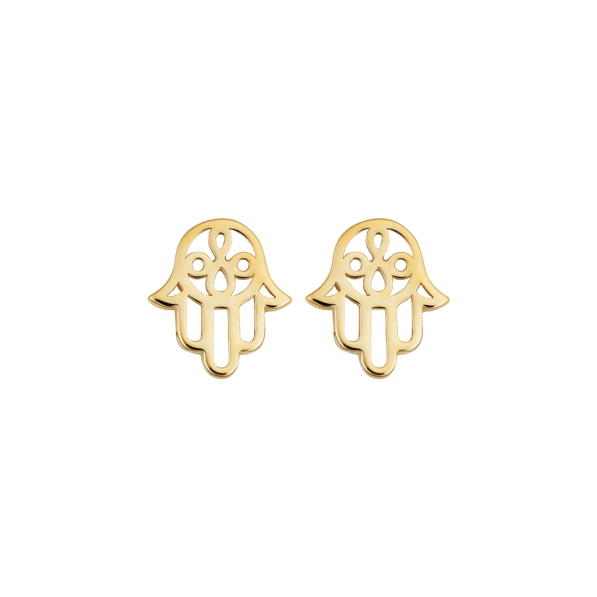 Hassam Solid Gold Earrings - Peace and Blessing