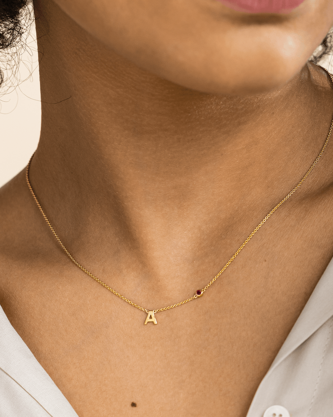 moissanite necklace, solid gold pendant, gold necklace for women, 18K gold necklace 