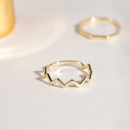 Wavy Line Ring