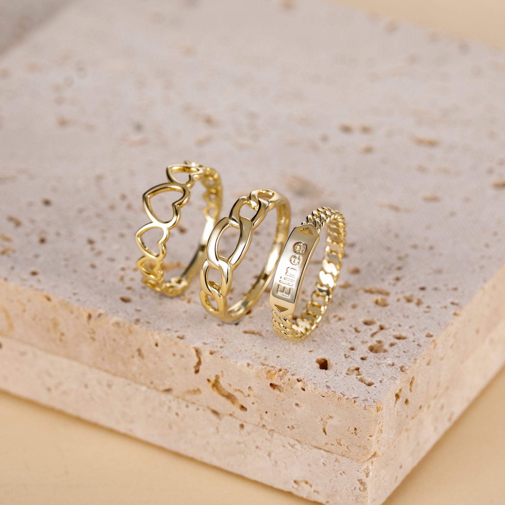 Braided Nameplate Ring