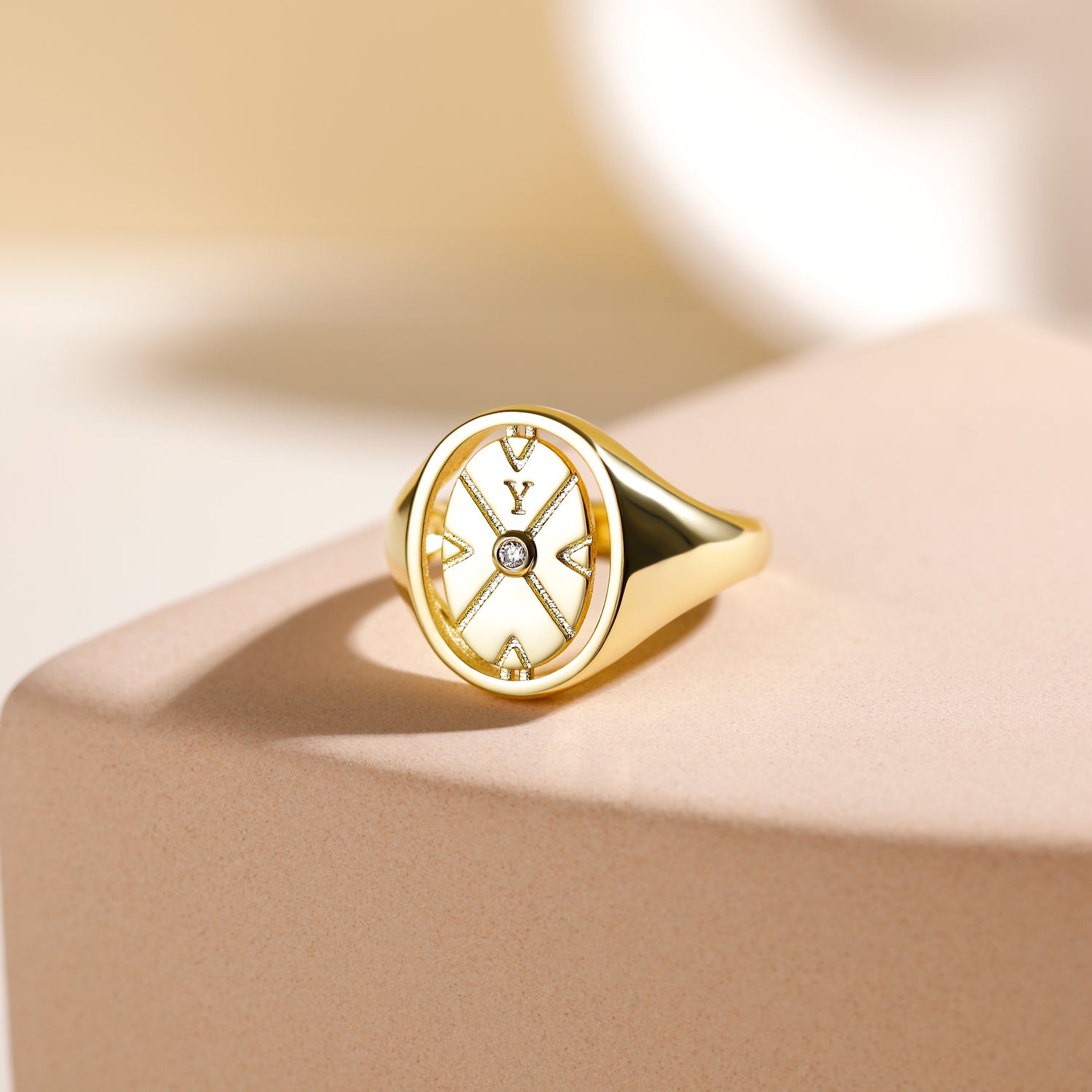 Round Signet Ring