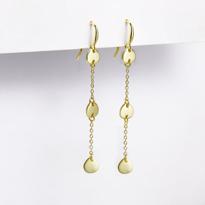 Thinly Sliced Dangle Earrings