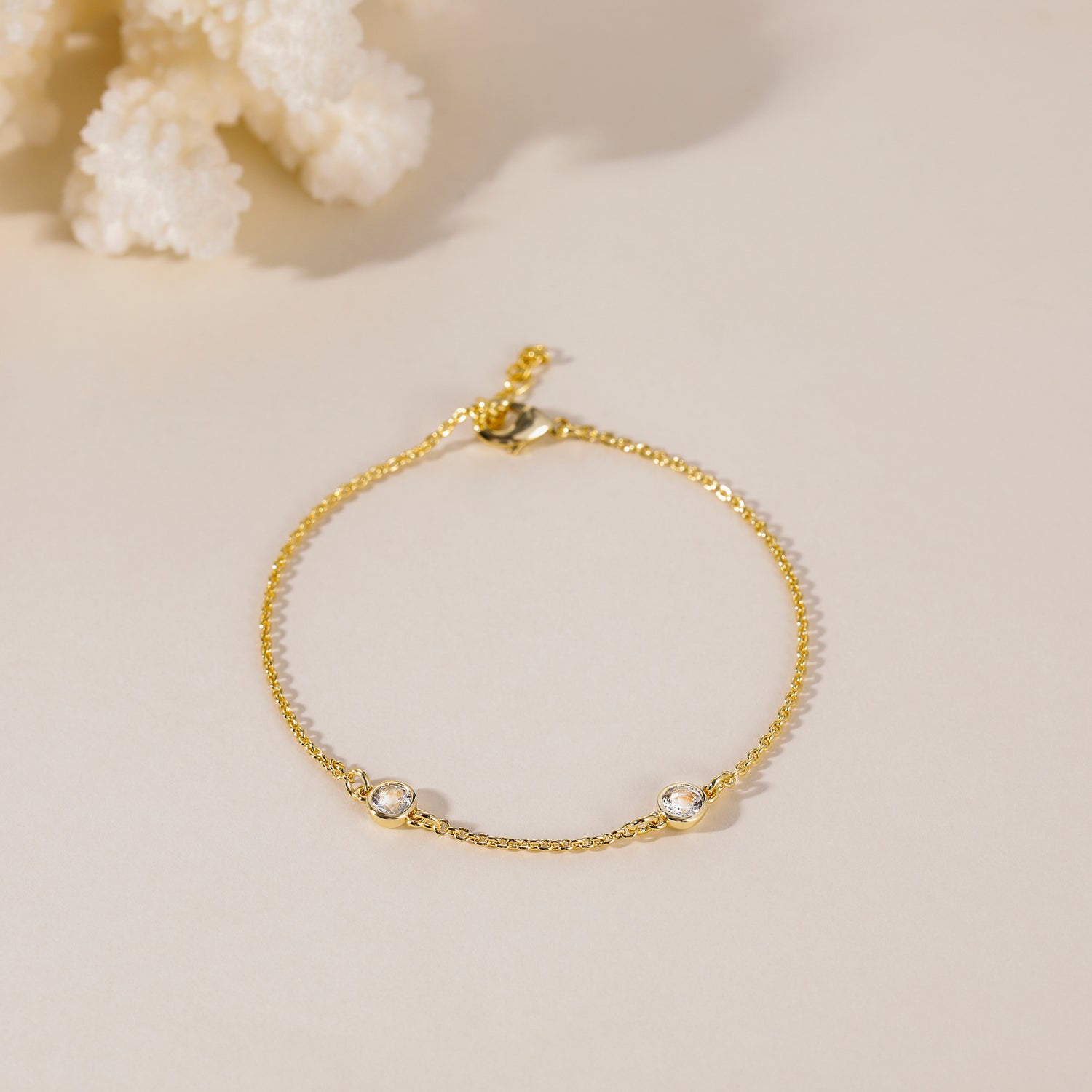 Classic 2 Birthstone Bracelet