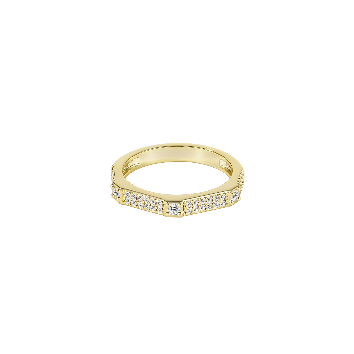 Round Dance Eternal Gemstone Ring