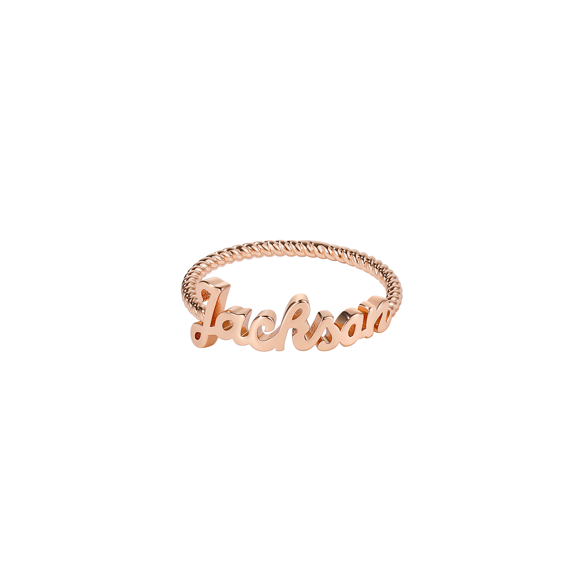 Rope Nameplate Ring