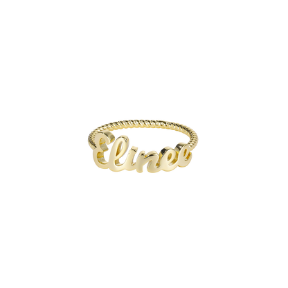 Rope Nameplate Ring