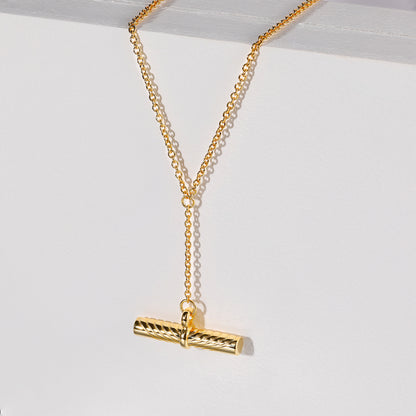 t bar necklace, designer necklace for women, stackable necklace