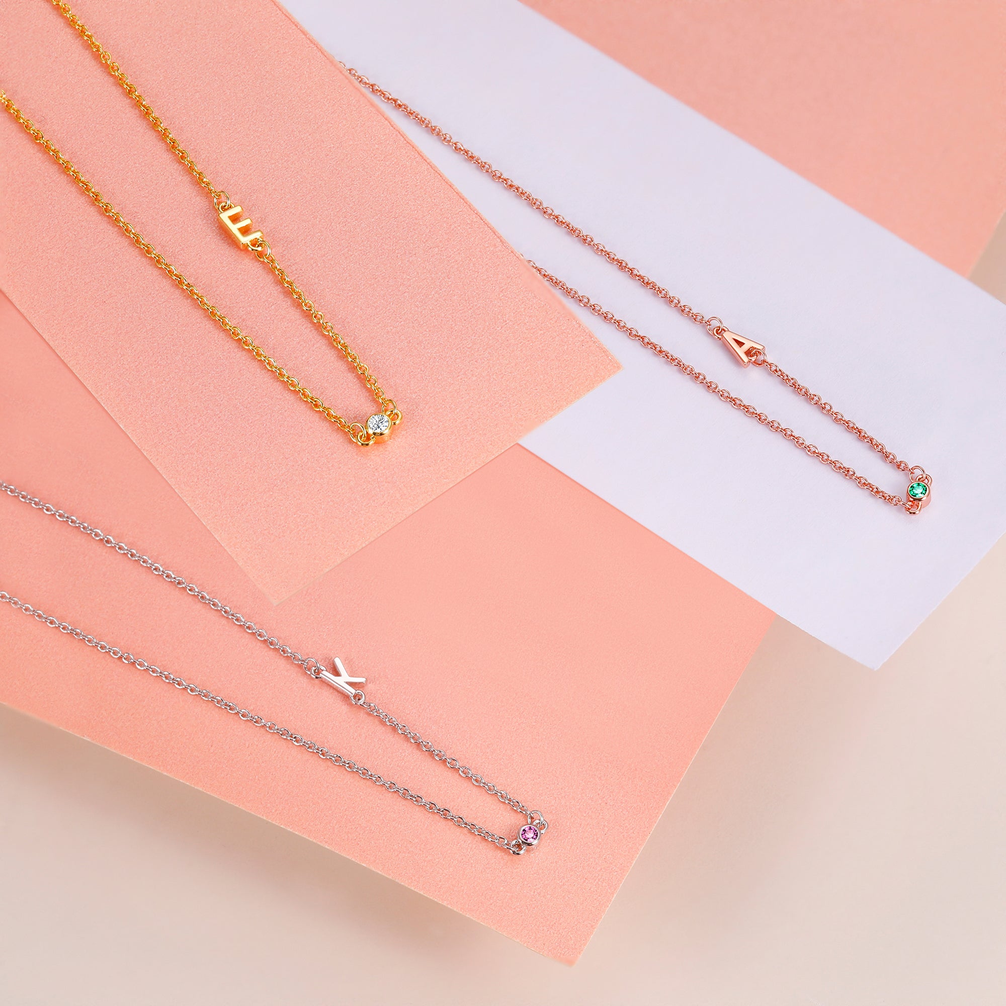 necklace for women, initial necklace for women, gold initial necklace