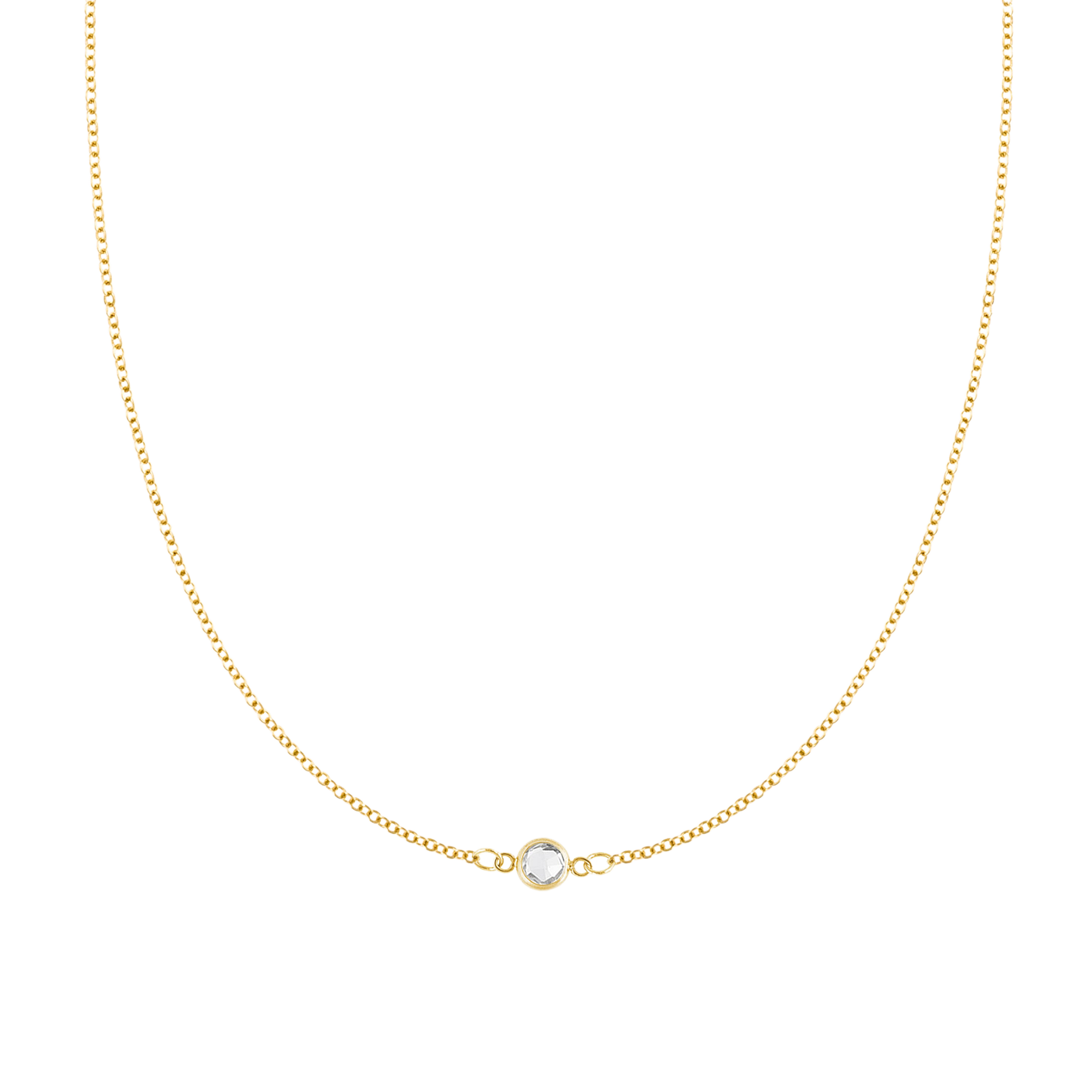 Collier de pierre de naissance personnalisé