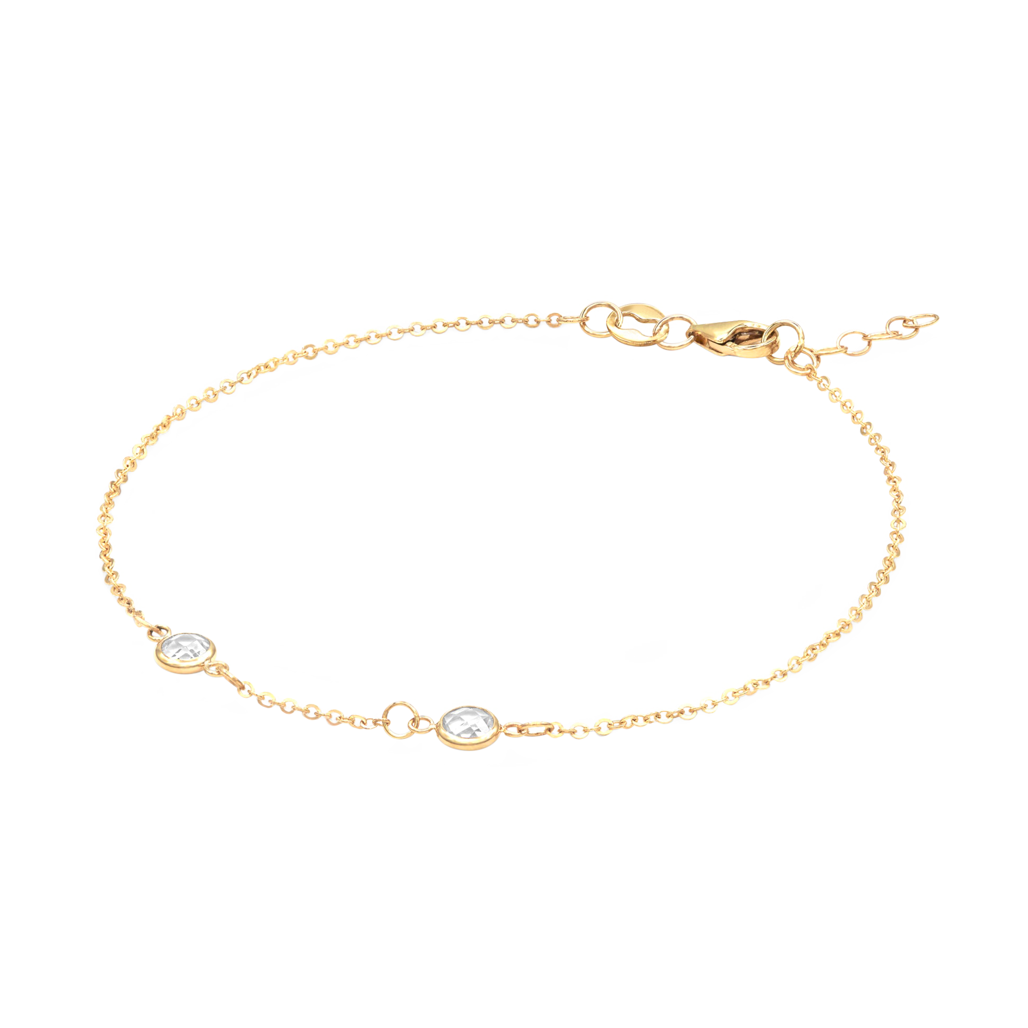 Classic 2 Birthstone Bracelet