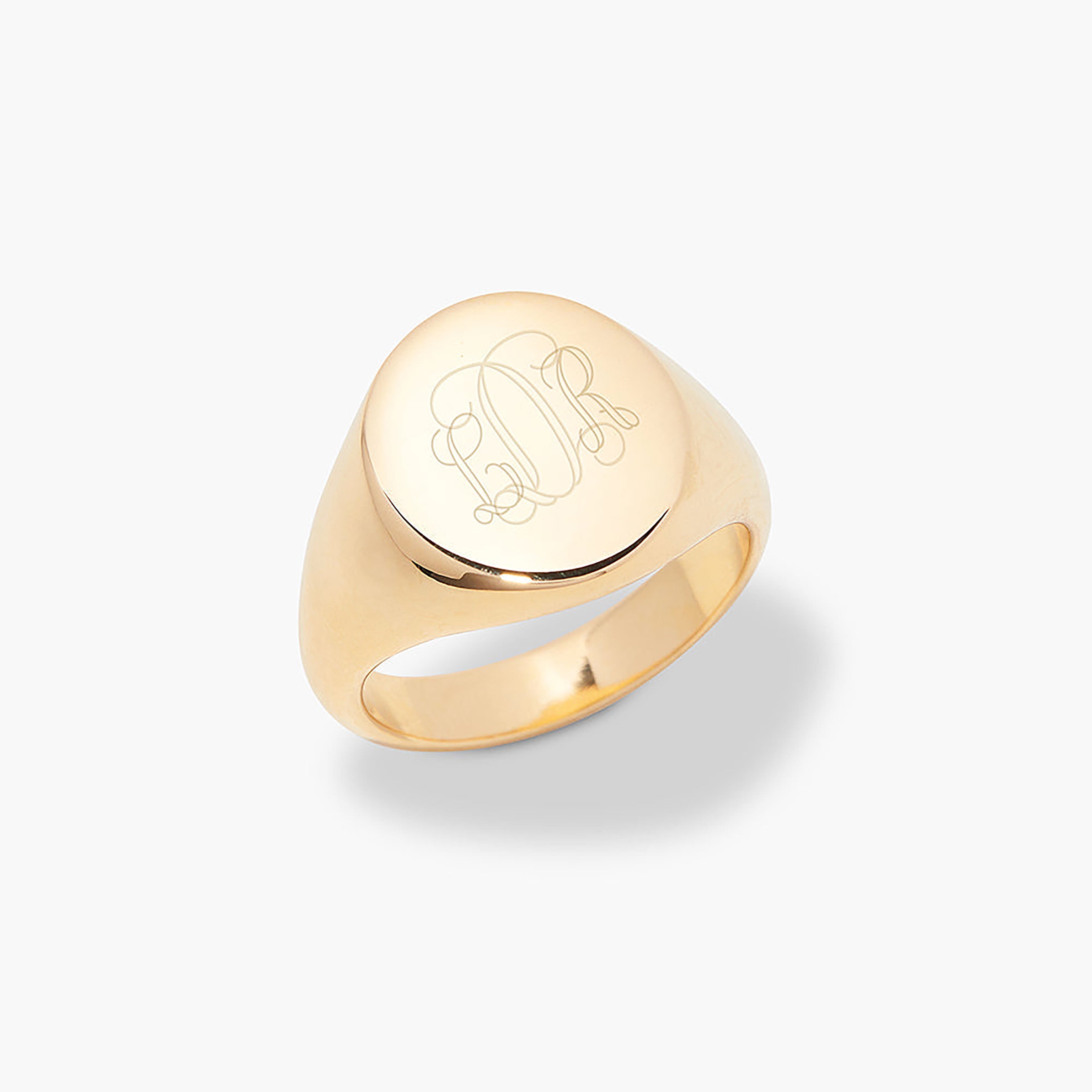 Mysterious Floral Font Ring