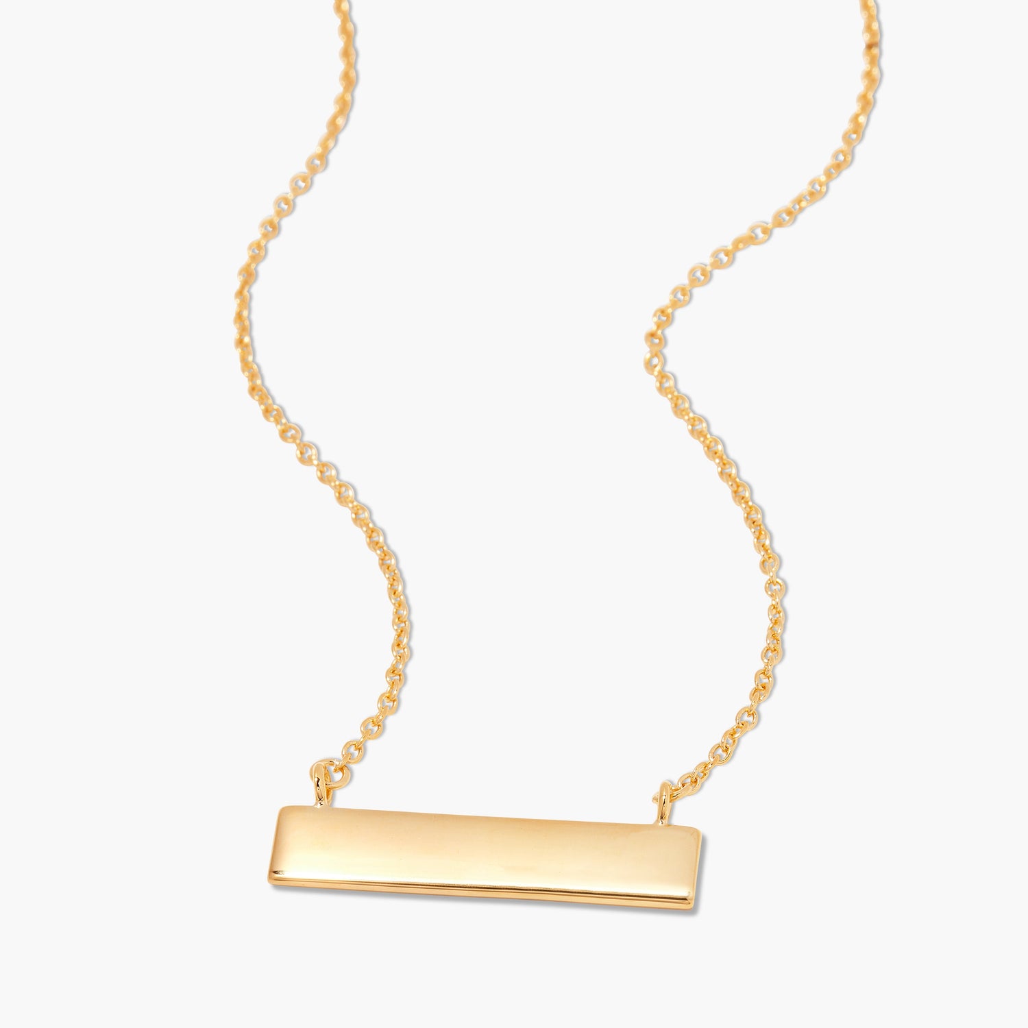 solid gold pendant for women, 14K gold pendant, bar necklace for women, solid gold pendant