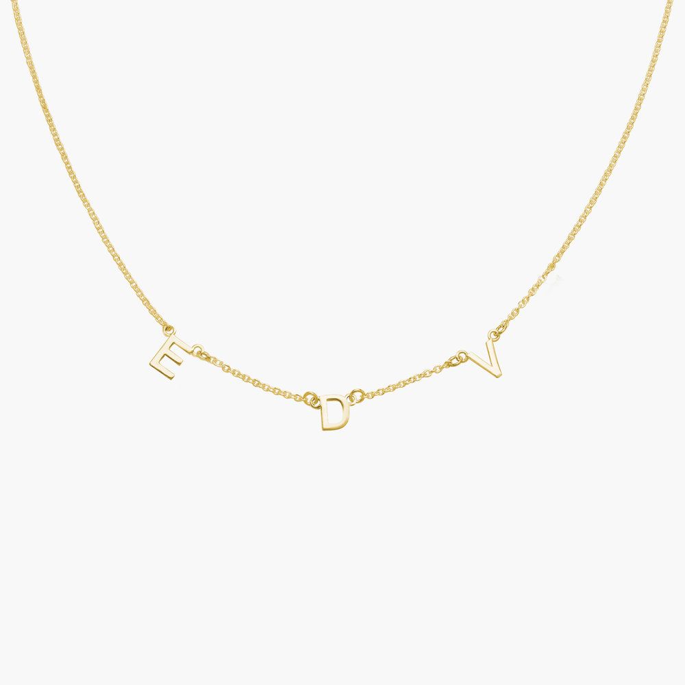 initial necklace, gold necklace for women, letter necklace