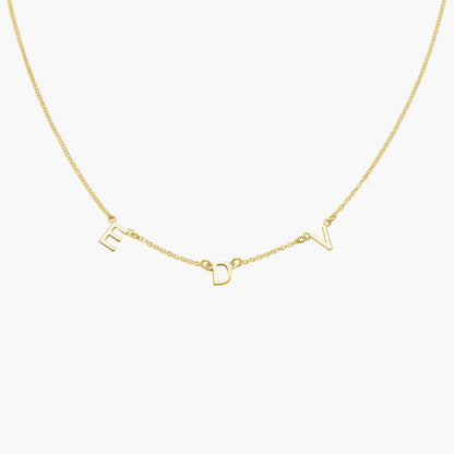initial necklace, gold necklace for women, letter necklace