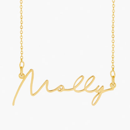name necklace, solid gold personalized necklace, pendant necklace
