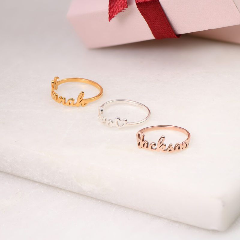 Customizable Name Ring