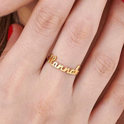 Customizable Name Ring